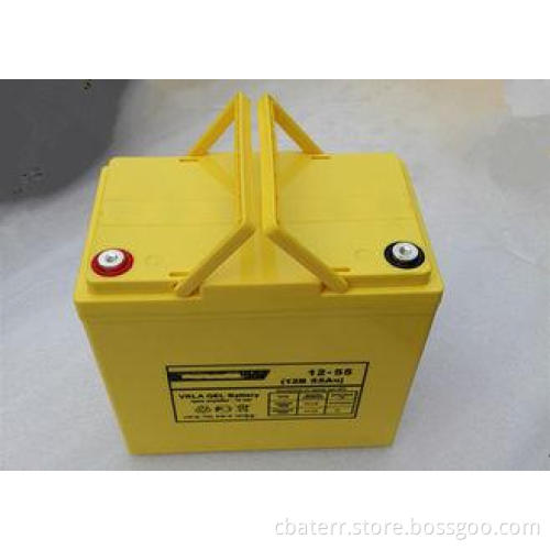 OEM / ODM M6 Sealed VRLA AGM Lead Acid Battery 12V 55AH 6FM